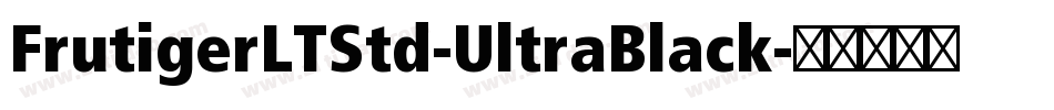 FrutigerLTStd-UltraBlack字体转换