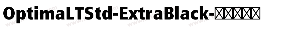 OptimaLTStd-ExtraBlack字体转换