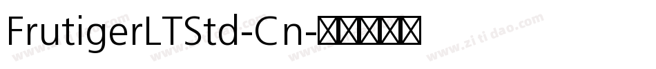 FrutigerLTStd-Cn字体转换