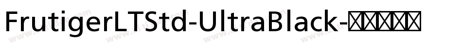 FrutigerLTStd-UltraBlack字体转换
