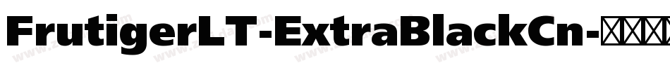 FrutigerLT-ExtraBlackCn字体转换