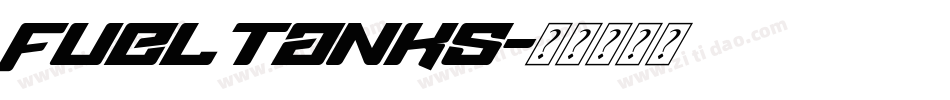FuelTanks字体转换
