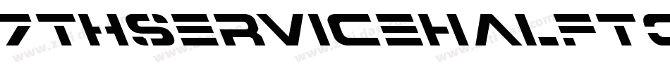 7ThServiceHalftoneItalic-GR3g字体转换