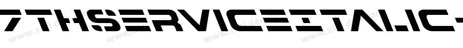 7ThServiceItalic-jl90字体转换