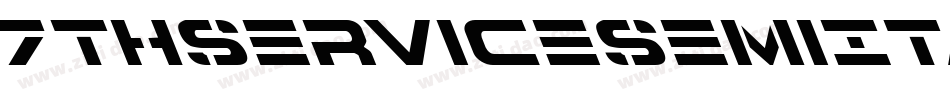 7ThServiceSemiItalic-ydYe字体转换