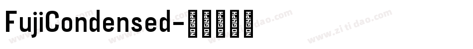 FujiCondensed字体转换