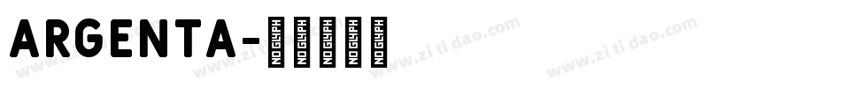 Argenta字体转换