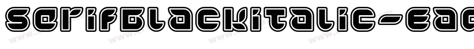 SerifBlackitalic-EaqYr字体转换