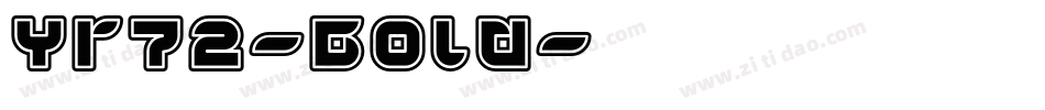 Yr72-Bold字体转换