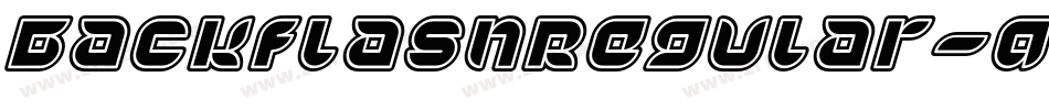 BackflashRegular-qWYr字体转换