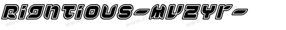 Rightious-MVZYr字体转换
