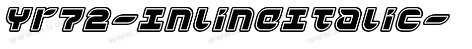 Yr72-InlineItalic字体转换