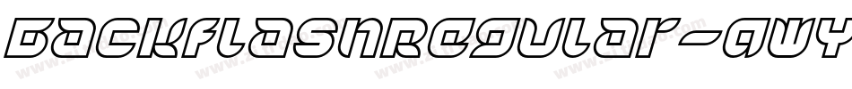 BackflashRegular-qWYr字体转换