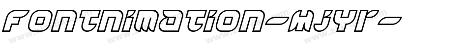 Fontnimation-MjYr字体转换