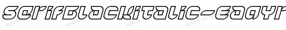 SerifBlackitalic-EaqYr字体转换