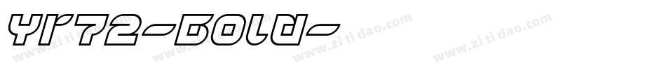 Yr72-Bold字体转换