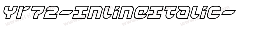 Yr72-InlineItalic字体转换