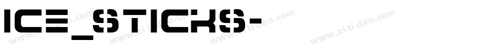 ice_sticks字体转换