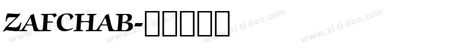 ZAFCHAB字体转换