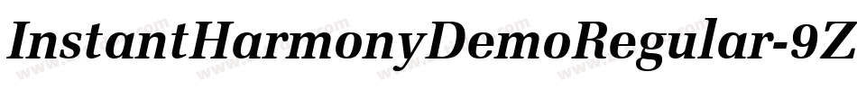 InstantHarmonyDemoRegular-9ZeL字体转换