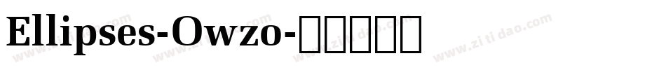 Ellipses-Owzo字体转换