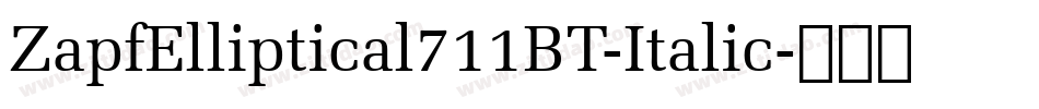 ZapfElliptical711BT-Italic字体转换