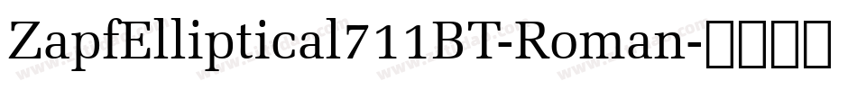ZapfElliptical711BT-Roman字体转换