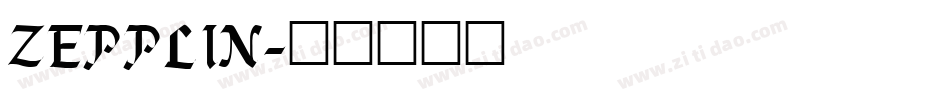 ZEPPLIN字体转换