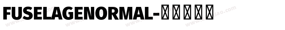 FUSELAGENORMAL字体转换