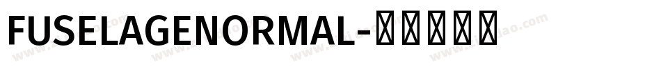 FUSELAGENORMAL字体转换