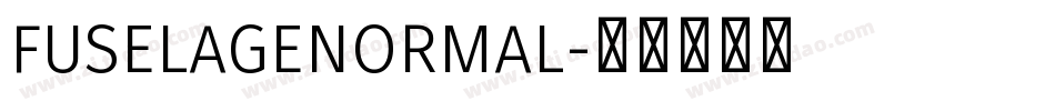 FUSELAGENORMAL字体转换