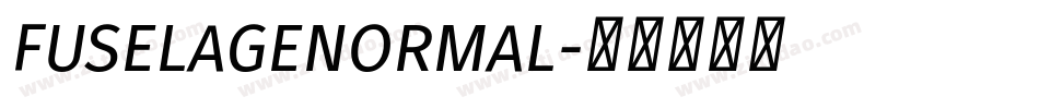 FUSELAGENORMAL字体转换