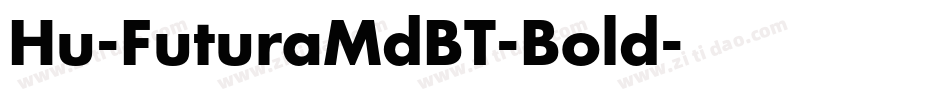 Hu-FuturaMdBT-Bold字体转换
