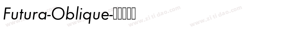 Futura-Oblique字体转换