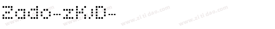 Zado-zKjD字体转换