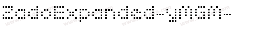 ZadoExpanded-yMGM字体转换
