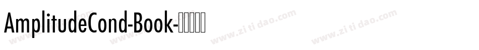AmplitudeCond-Book字体转换