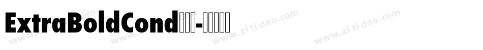 ExtraBoldCond手机版字体转换