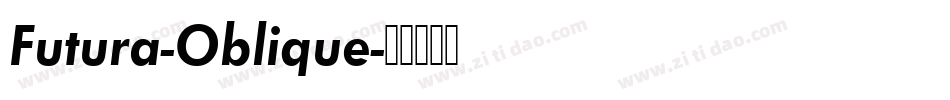 Futura-Oblique字体转换