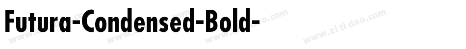 Futura-Condensed-Bold字体转换