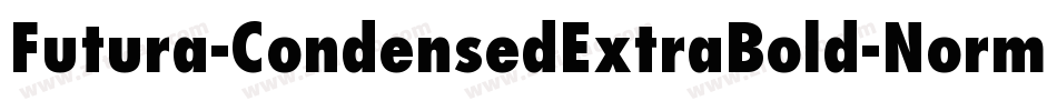Futura-CondensedExtraBold-Normal字体转换