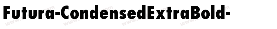 Futura-CondensedExtraBold字体转换