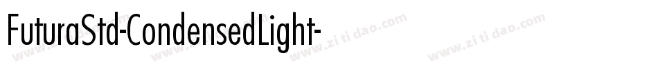 FuturaStd-CondensedLight字体转换