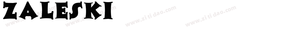 Zaleski字体转换