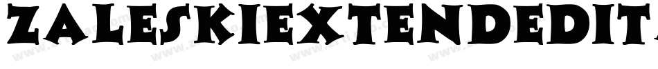 ZaleskiExtendedItalic-p7vR字体转换