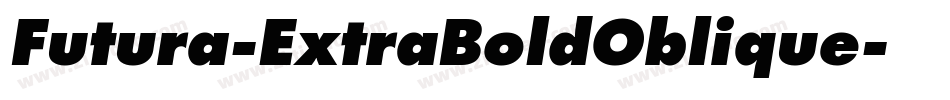 Futura-ExtraBoldOblique字体转换