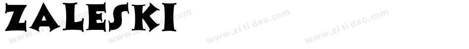 Zaleski字体转换