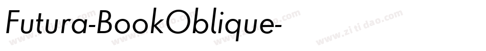 Futura-BookOblique字体转换
