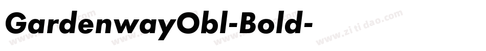 GardenwayObl-Bold字体转换