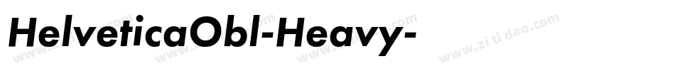 HelveticaObl-Heavy字体转换